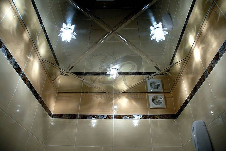 Зеркальный потолок в ванной нюансы размещения зеркальной поверхности преимущества дизайна реальные фото примеры | твой дом