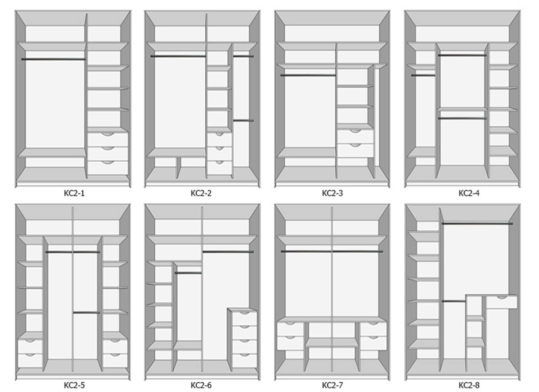 Эскиз шкафа купе в прихожую с отделением под обувь