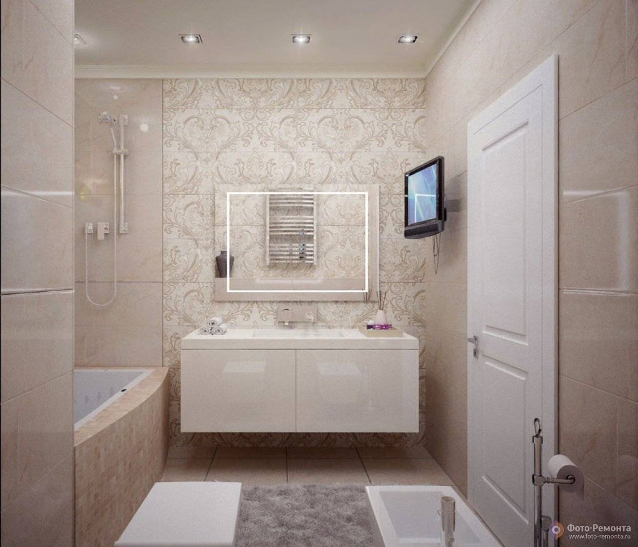 Светлая ванная комната: 180+ реальных фото примеров
