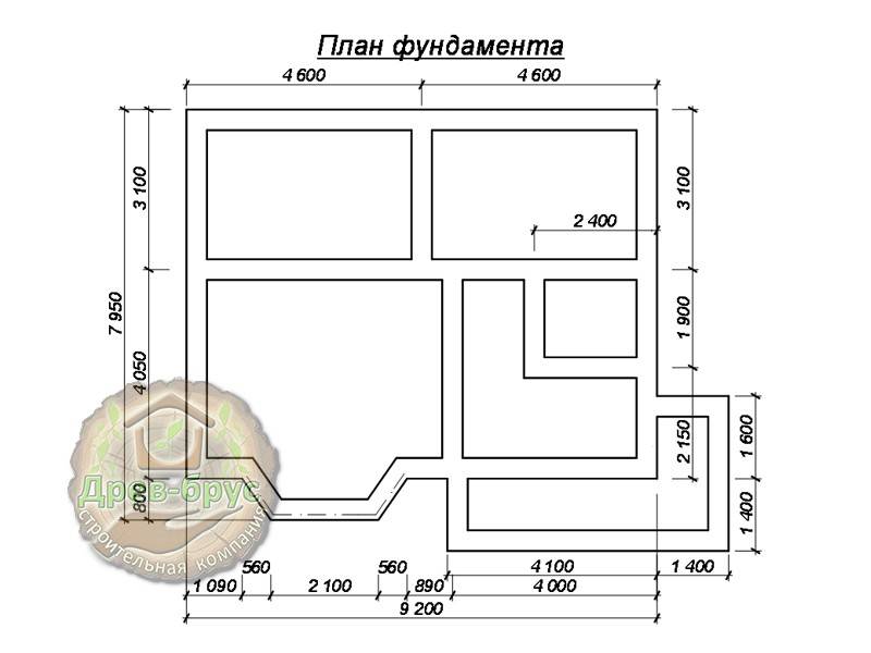 Разработка проекта дома на готовом фундаменте