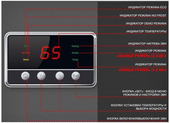 Установи температуру 50