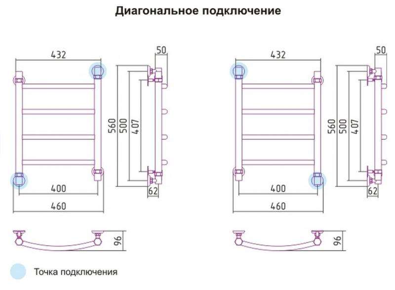 Делать нужно по госту! размеры водяных и электрических полотенцесушителей для ванной комнаты