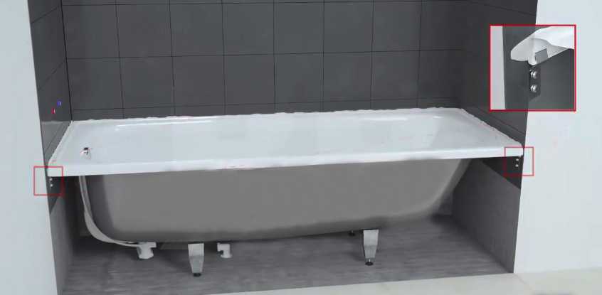 Как установить стальную ванну: как правильно сделать монтаж и крепление своими руками