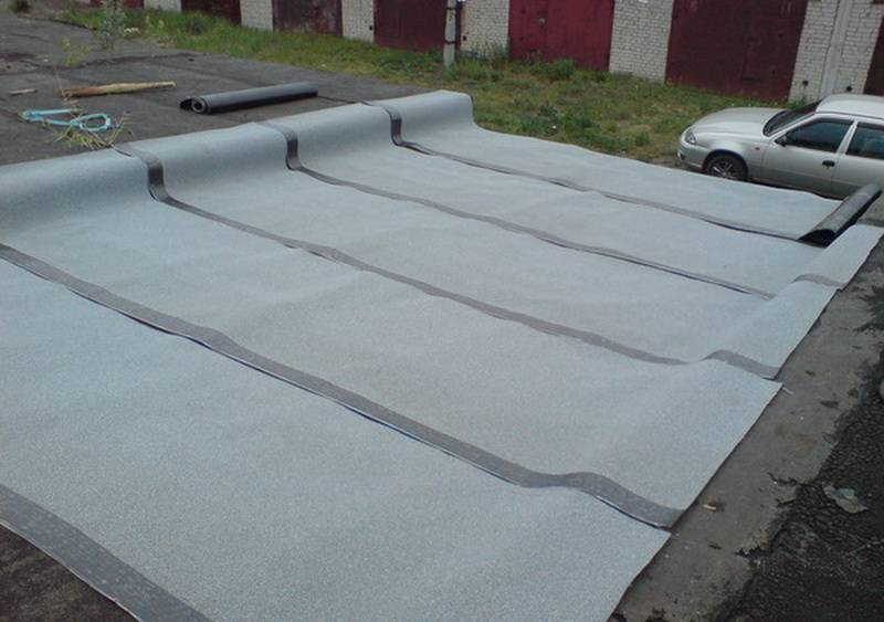 Рубероид для крыши гаража
