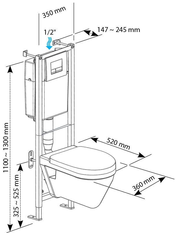 Унитаз с инсталляцией размеры для установки. Настенный унитаз монтаж. Высота настенного унитаза. Крепление встроенного унитаза. Схема установки инсталляции для унитаза.