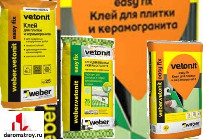 Клей для плитки «vetonit» — его виды и характеристики