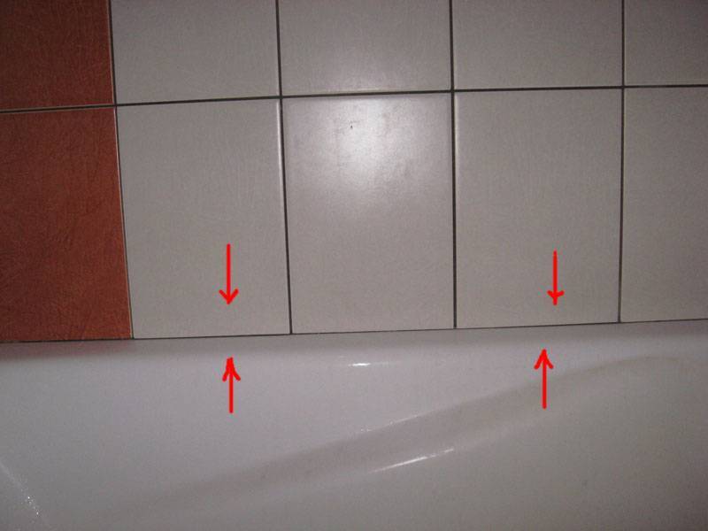 Затирка швов плитки в ванной