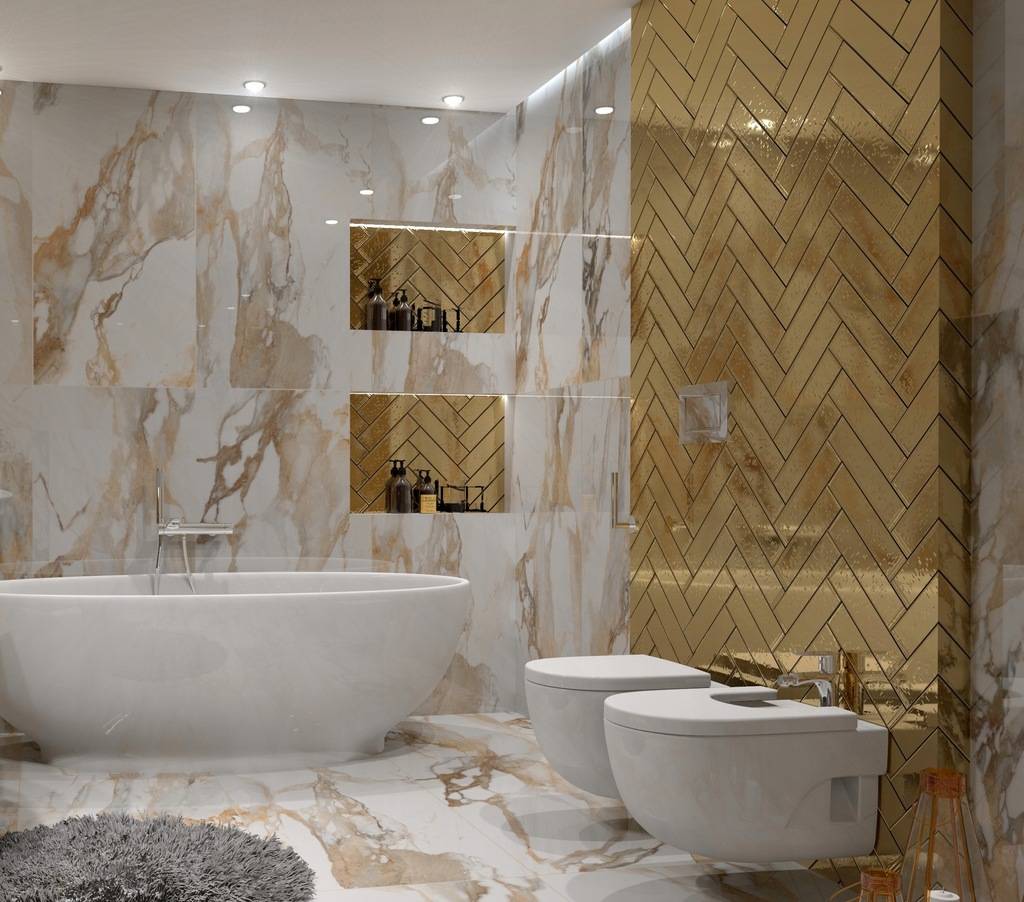 Плитка под мрамор в ванной комнаты - 80 фото дизайна ванной с мраморной плиткой