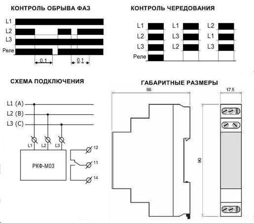 Реле контроля фаз — устройство, принцип действия, назначение