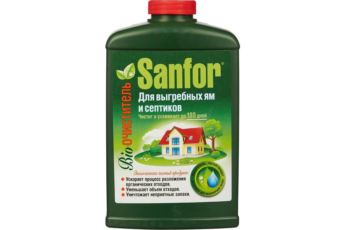 Химические средства очистки. Sanfor ср-во для выгребных ям и септиков 40г. Средство для септиков Sanfor 40 мл. Средство Санфор для выгребных ям и септиков 40 г. Биоочиститель анаэробный для выгребных ям.