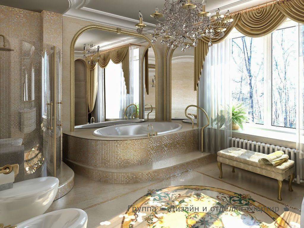 Шикарные ванные комнаты - элитный эксклюзивный дизайн (фото)