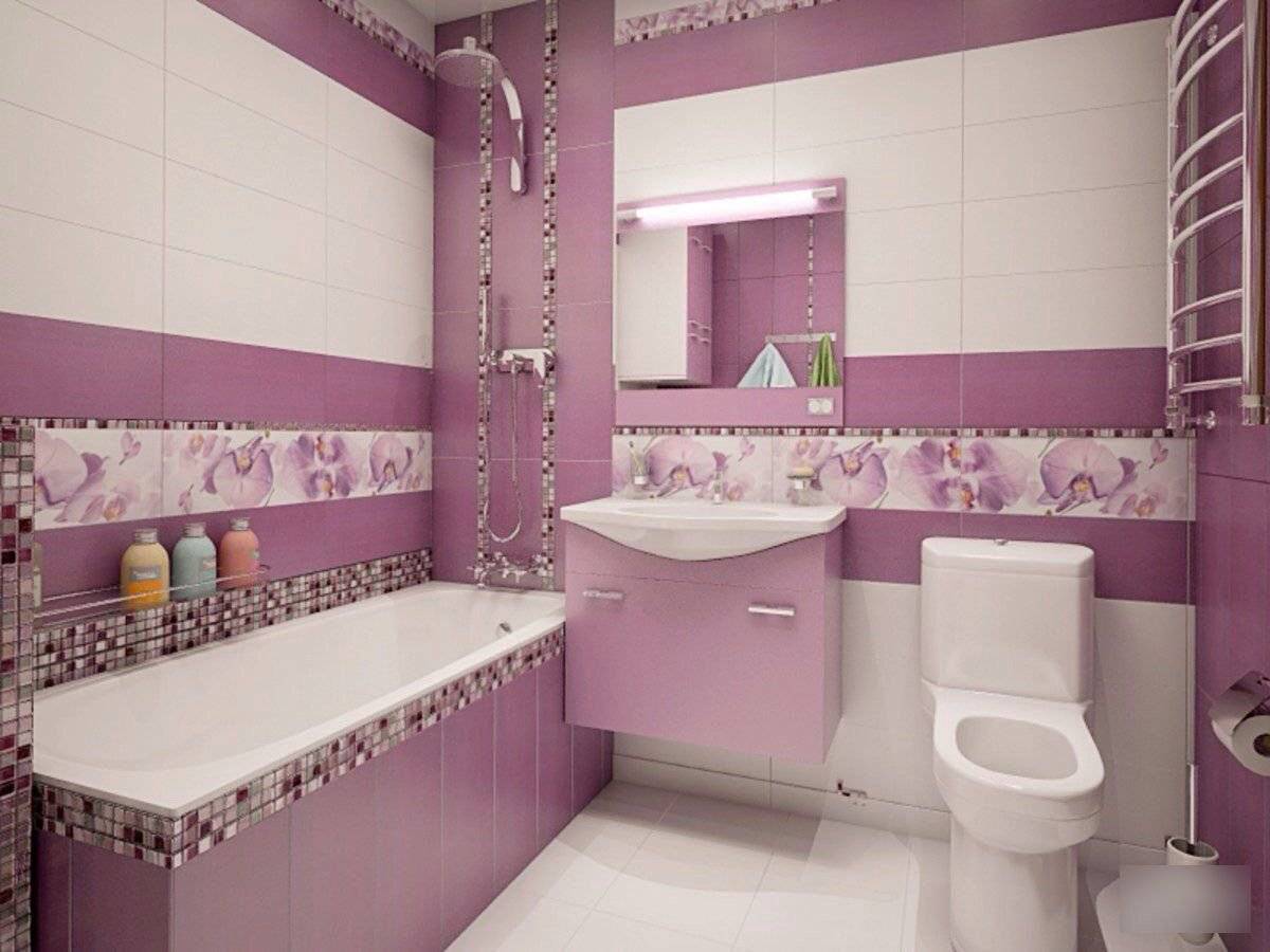Плитка для маленькой ванной и туалета - дизайн, размеры, цветовая гамма и другие особенности