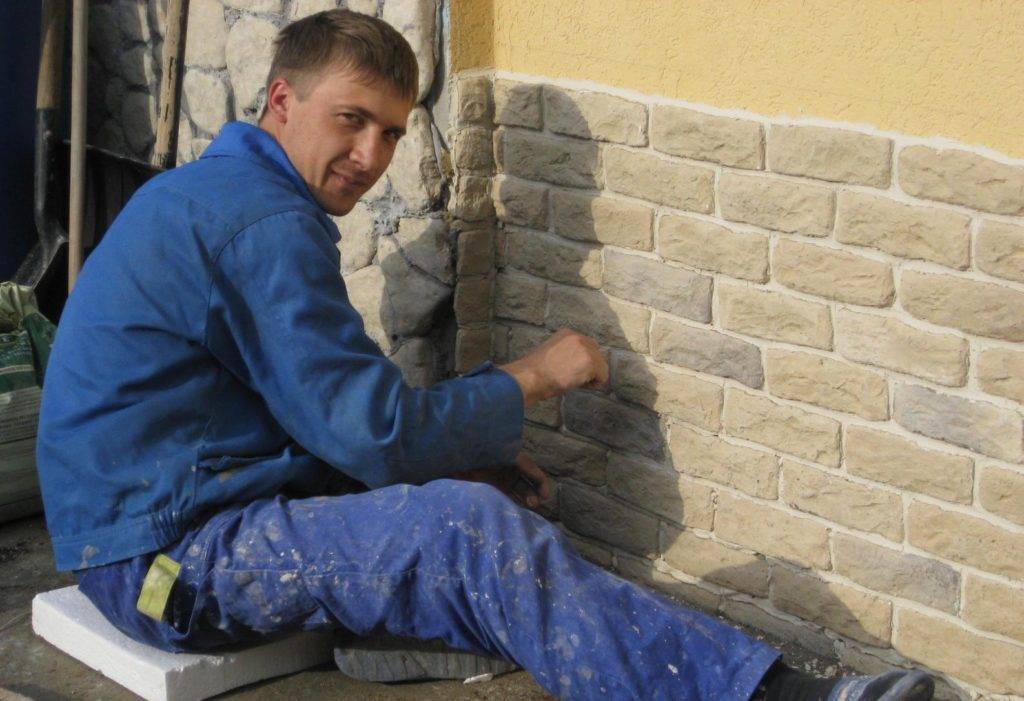 Укладка декоративной плитки под кирпич своими руками