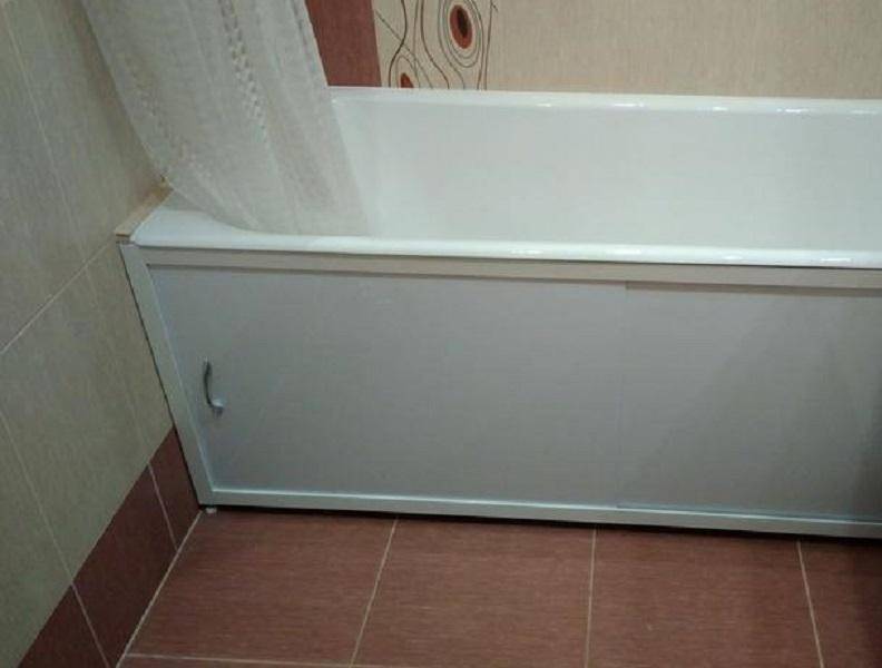 Как сделать функциональный экран под ванной схемы с полками
