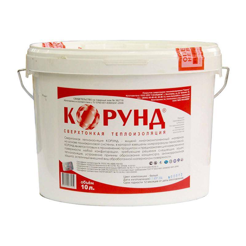 Технические характеристики и разновидности теплоизоляции корунд
