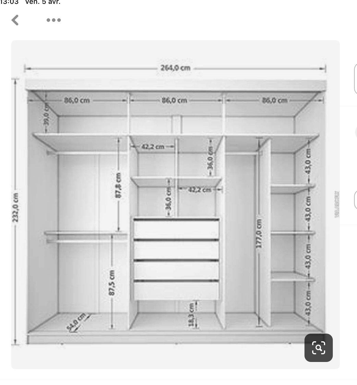 Размеры шкафов для гардеробной комнаты