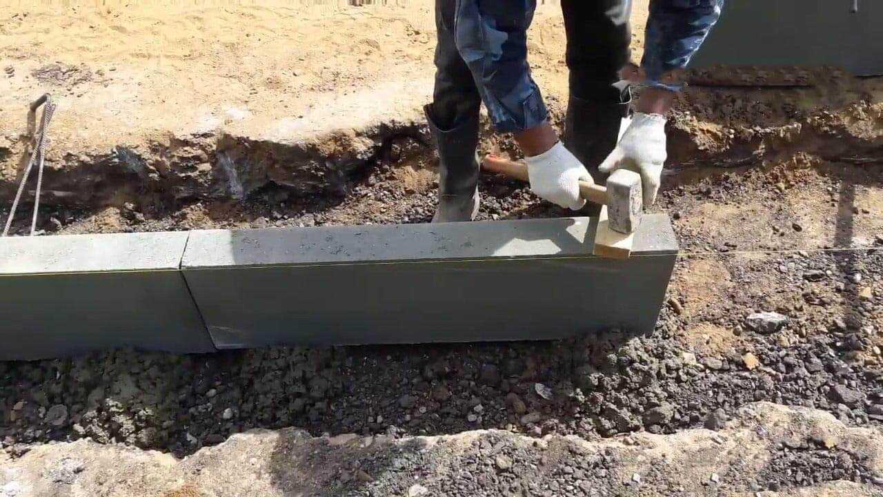 Укладка бордюра своими руками