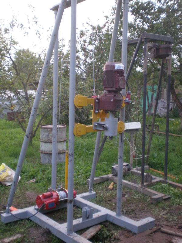 Буровая установка своими руками для добычи воды ударного и вращательного типа