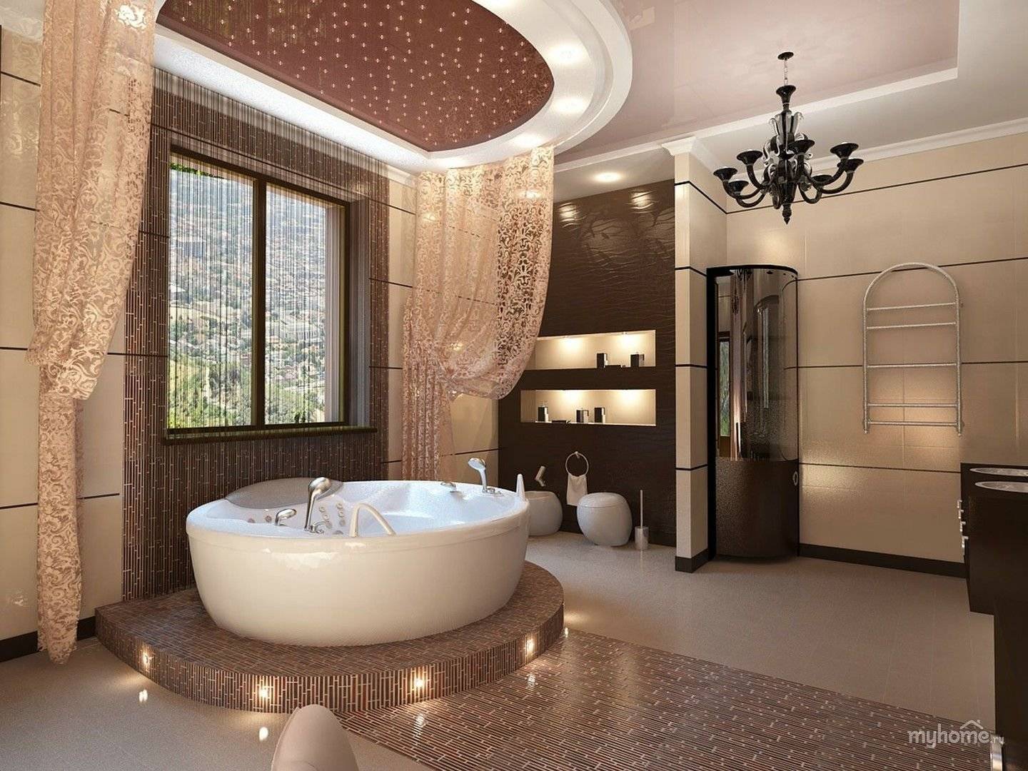 Дизайнерские решения, позволяющие превратить обычную ванную комнату в роскошную. роскошные ванные комнаты