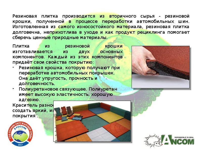 Укладка резиновой плитки своими руками
