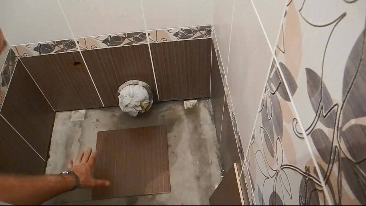Укладка плитки на пол в туалете: подготовка, методы укладки