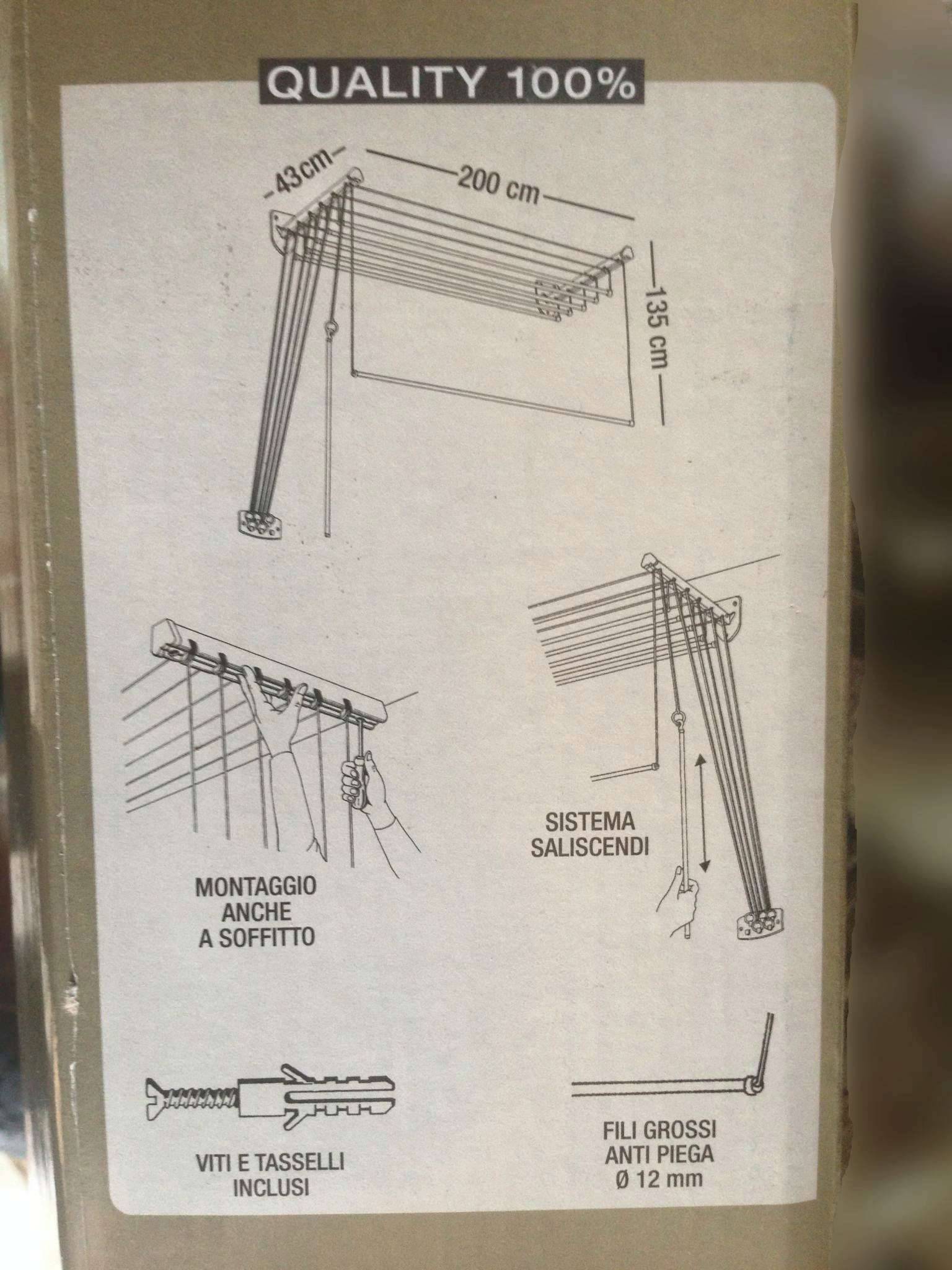 вешалка для белья на балкон потолочная инструкция по установке