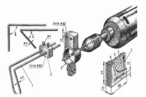 Приспособление для дрели для вертикального сверления своими руками чертежи