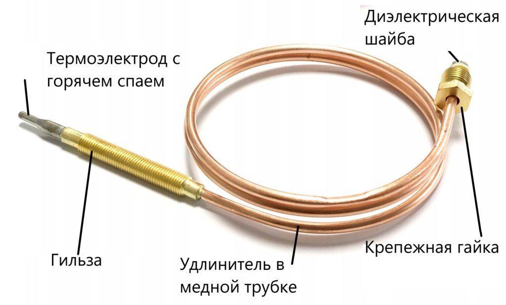 Термопара газовой горелки снять заменить датчик - zetsila