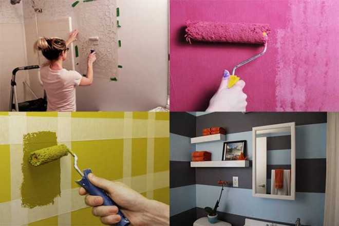 Покраска стен в ванной комнате и возможный дизайн интерьера | stroimass.com