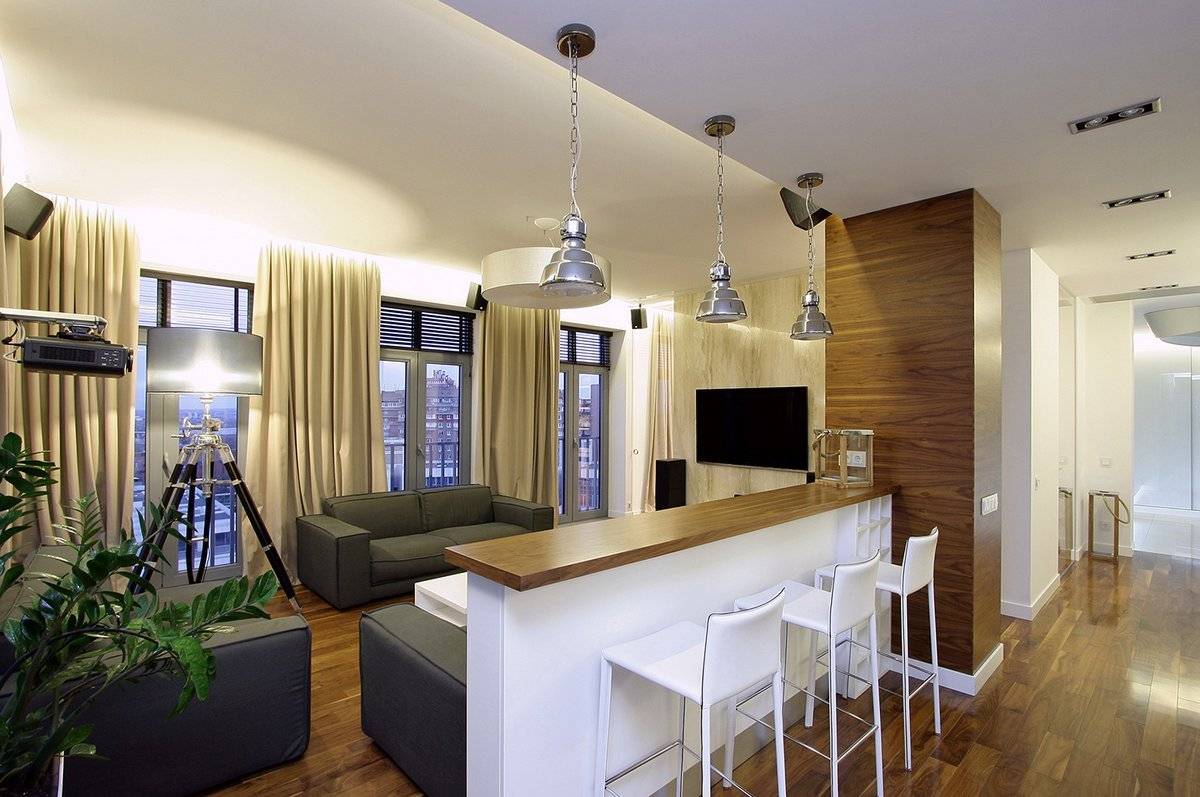 Кухня-гостиная 18 кв. м. [45 фото], идеи дизайна