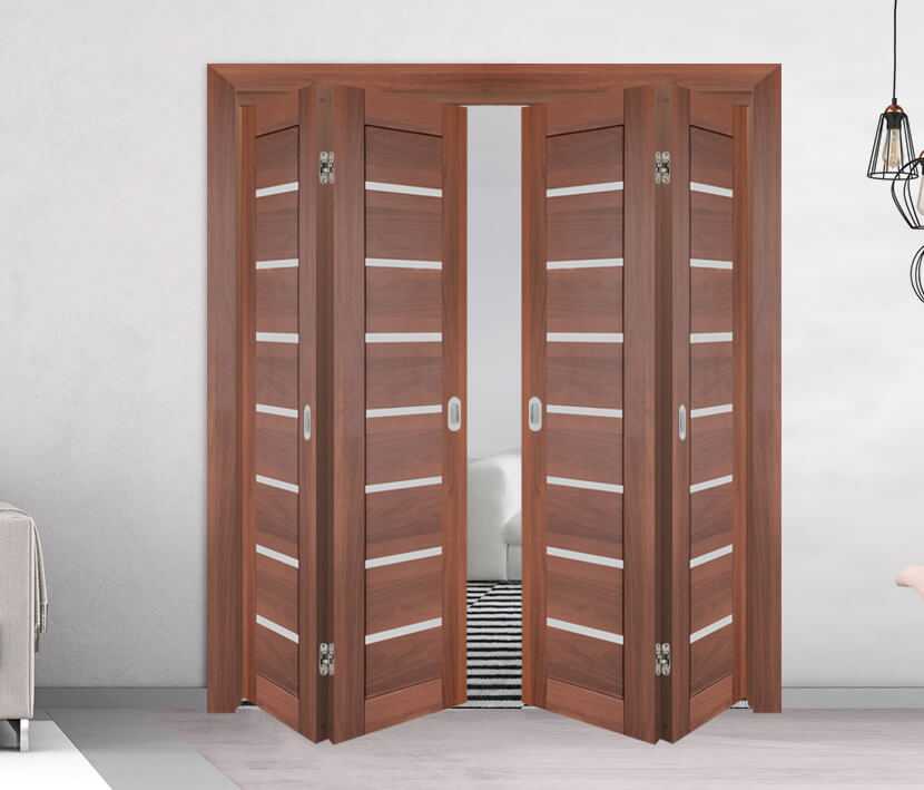 Как поставить складывающиеся двери (гармошка, книжка) | онлайн-журнал о ремонте и дизайне