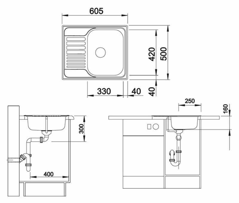 Размеры мойки во встроенной кухне. рекомендации по выбору размера раковины для кухни | детали интерьера