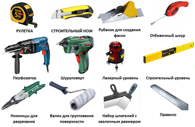 Инструменты необходимые для ремонта квартиры - перечень и список