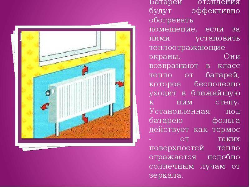 Правильность установки теплоотражающего экрана