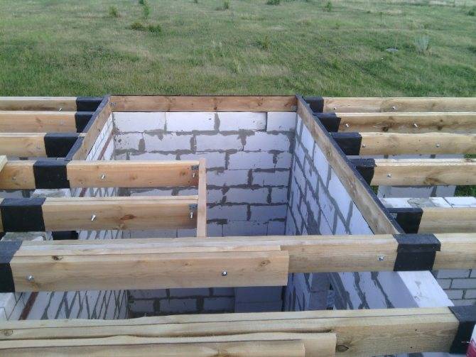 Деревянные перекрытия в доме из газобетона: монтаж