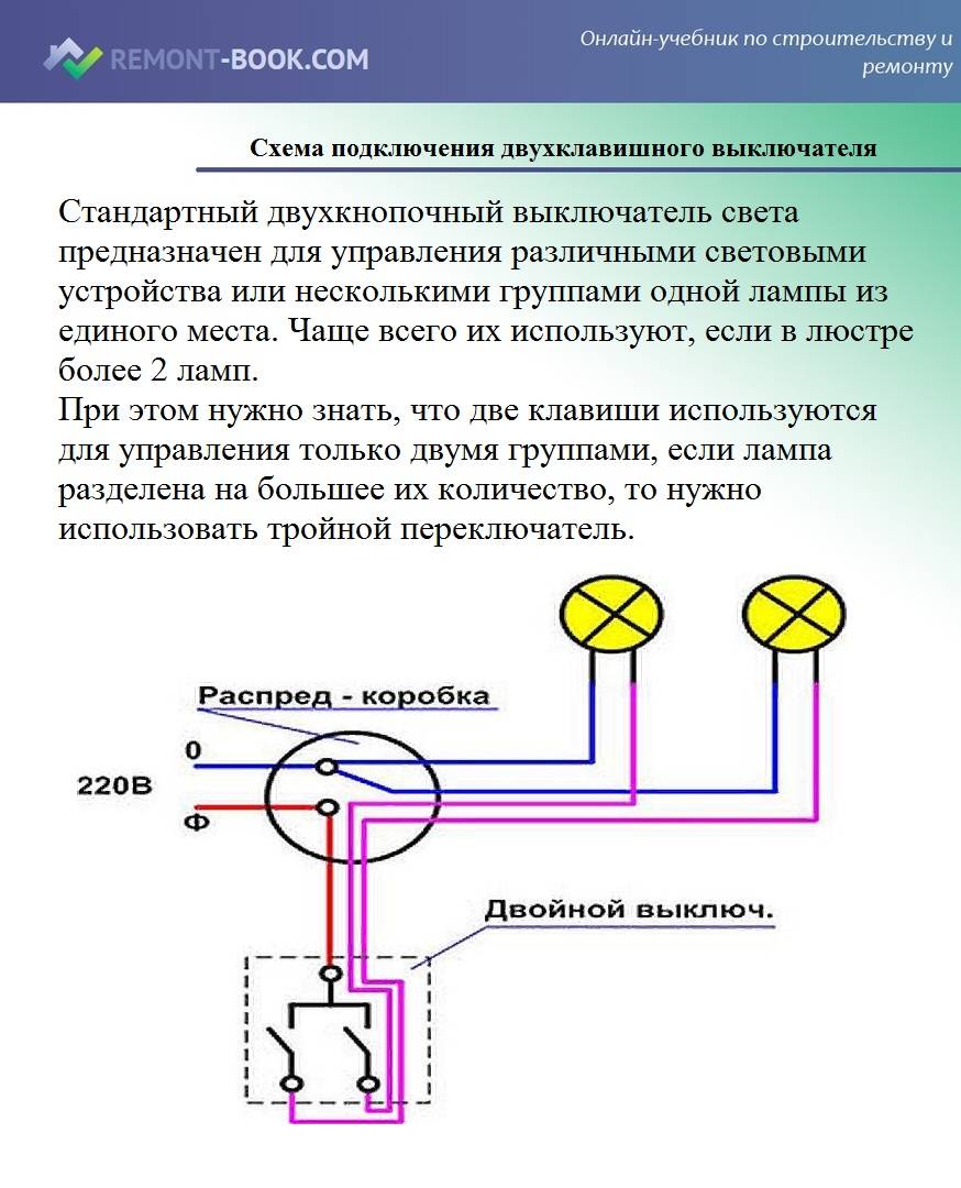 Как правильно подключить выключатель света