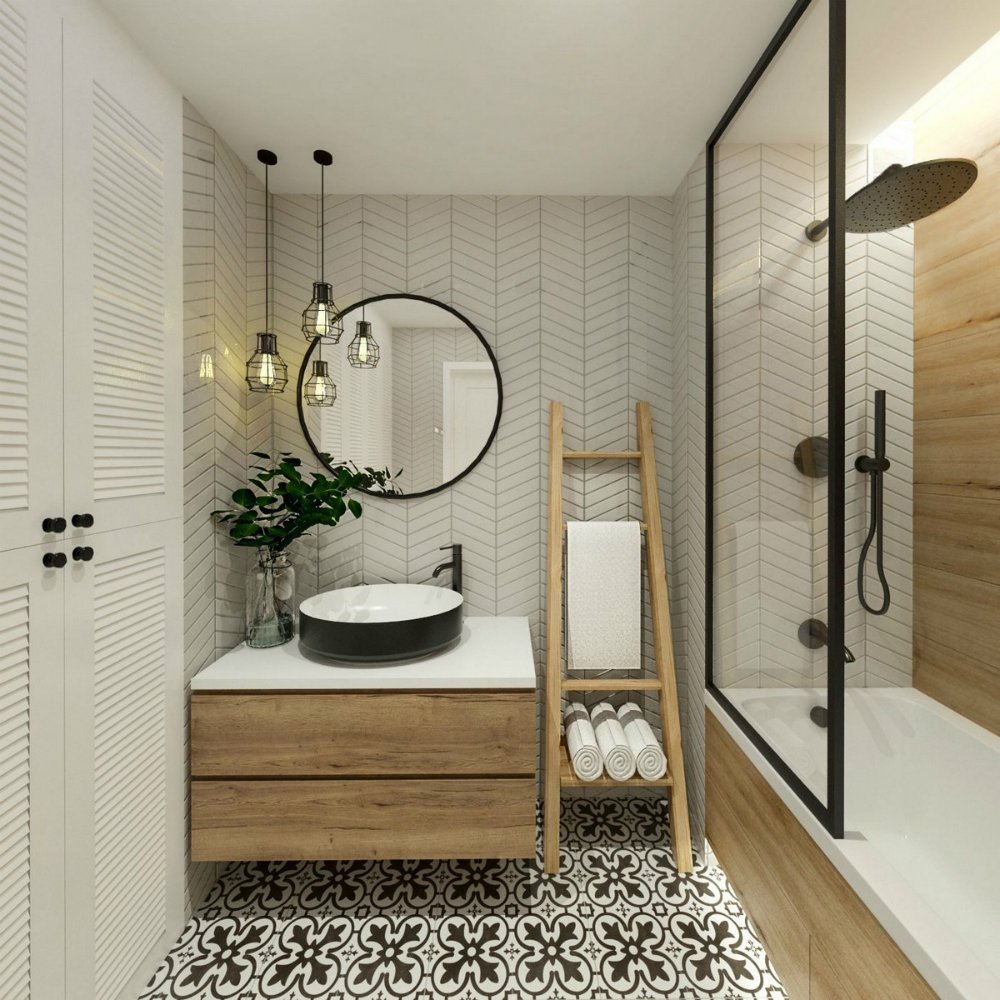 Дизайн ванной в скандинавском стиле