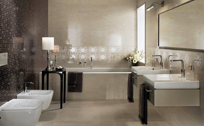 Керамическая (кафельная) плитка для ванной комнаты: виды и характеристики, критерии выбора, укладка и фото