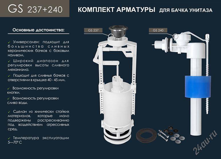 Сливной механизм для унитаза: принцип работы и основы ремонта