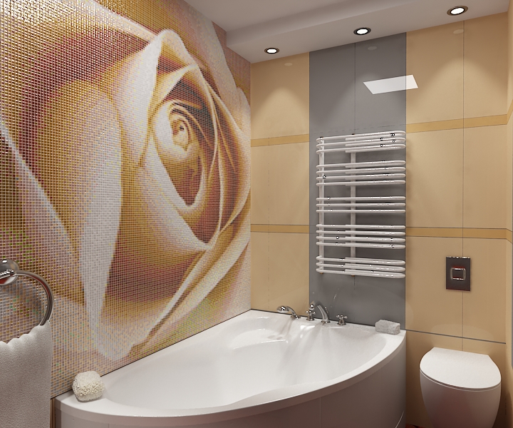 Мозаика для ванной комнаты: фото дизайна стеклянной, пластиковой и керамической мозаикой