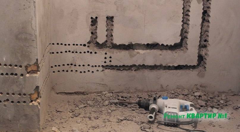 Заделка штроб для проводки. как правильно заделывать штробы. заделываем штробы правильно чем шпаклевать штробы электрики - все о строительстве