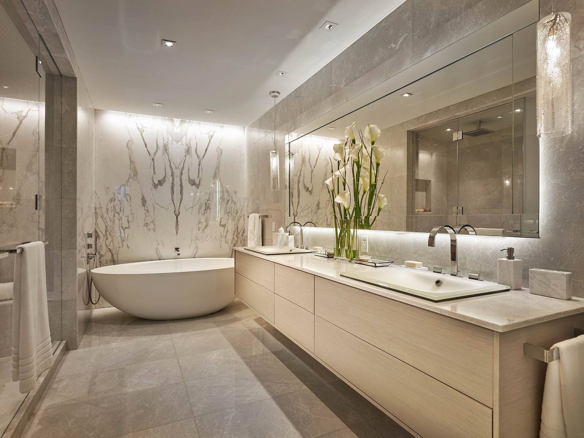 Дизайн ванной комнаты в светлых тонах: 140 фото