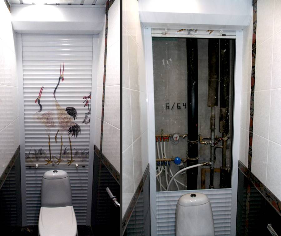 Как закрыть (спрятать) трубы в туалете: короб, жалюзи, шкафчик и другие варианты