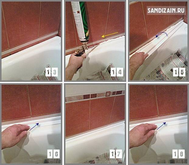 Самоклеящаяся бордюрная лента для ванной: плюсы и минусы, отзывы + видео как клеить