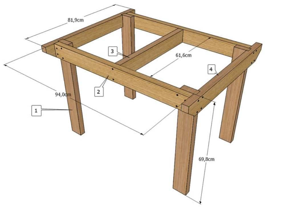 Изготовление обеденного стола из массива дерева своими руками: сосны и других деревьев