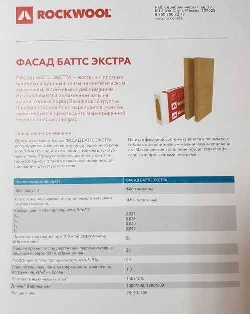 Монтаж rockwool венти баттс: основные правила и рекомендации