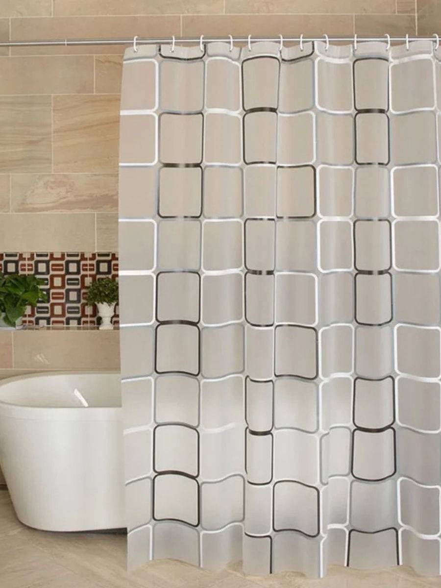 Шторки для ванной комнаты, фото душевых и защитных занавесок