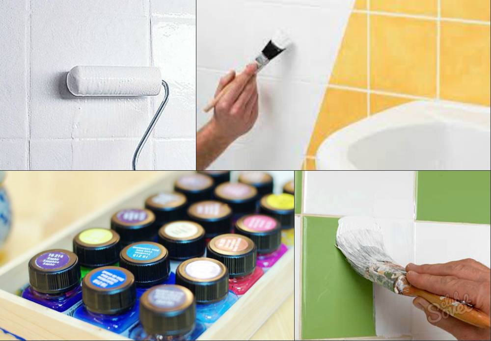 Какую краску использовать для плитки в ванной