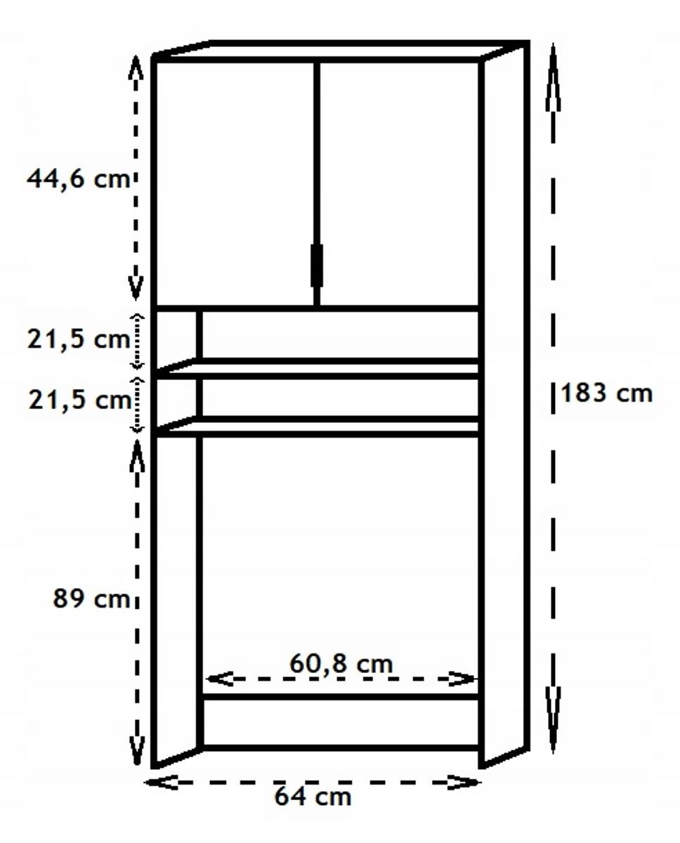ширина шкафа под стиральную машину 60 см