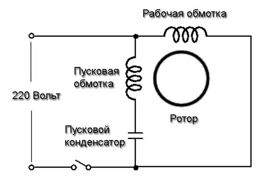 Однофазный компрессор схема подключения